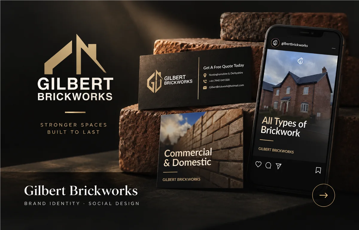 Gilbert Brickworks logo and social design
